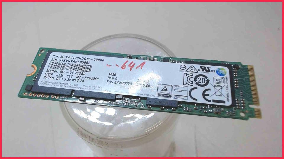 HDD SSD Festplatte 128GB Samsung MZ-VPV1280 Intel Box NUC8BEH