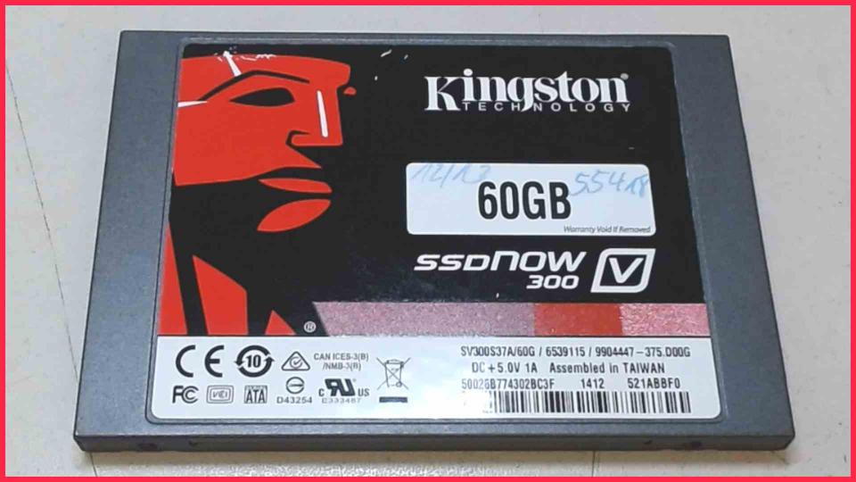 HDD SSD Festplatte 2.5\" 60GB Kingston SV300S37A/60G Esprimo P720 e85+