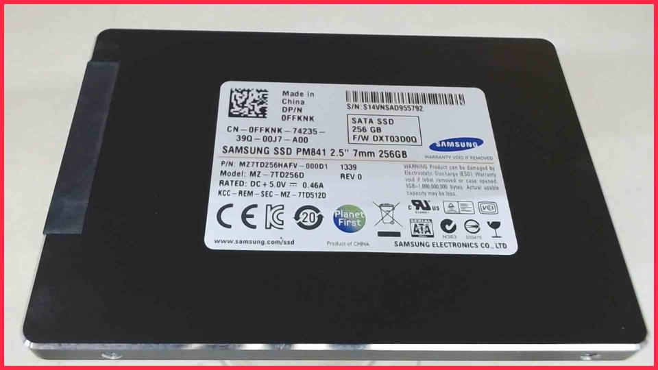HDD SSD Festplatte 3.5" Samsung 256GB MZ-7TD256D Dell Latitude E6540 i7