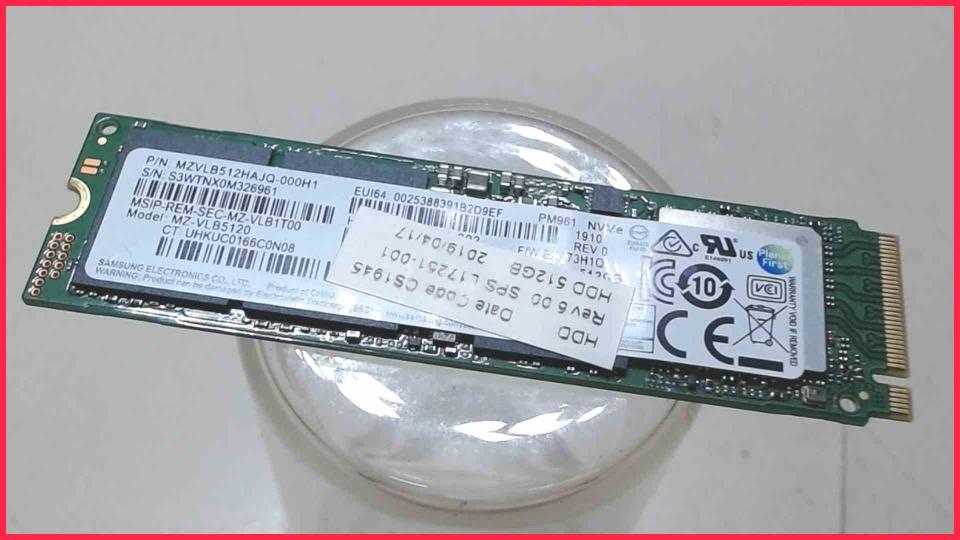 HDD SSD Festplatte 512GB Samsung MZVLB512HAJQ-000H1 HP EliteBook 840 G5 i5