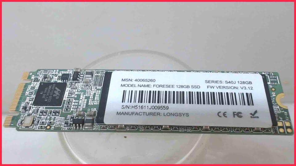 HDD SSD Festplatte Foresee V3.12 M.2 Longsys 128GB S40J (5529h)