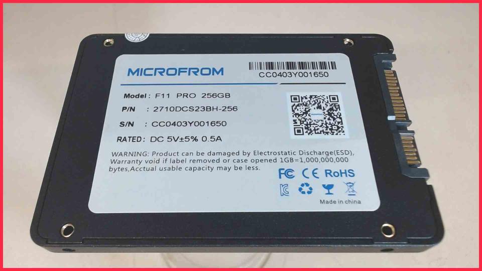 HDD SSD Festplatte SATA Microfrom F11 PRO 256GB (337h)