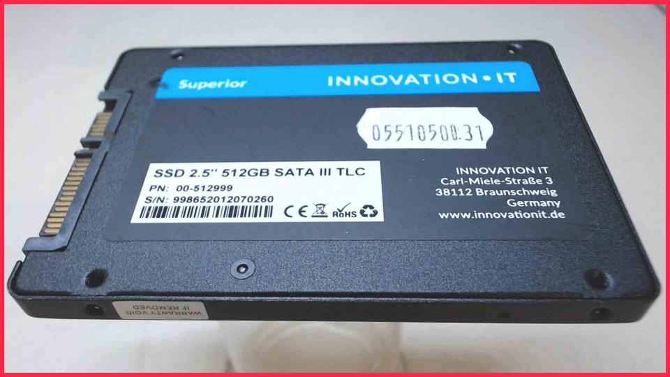 HDD SSD Festplatte Superior 2.5" 512GB SATA III TCL 00-512999 (10451h)