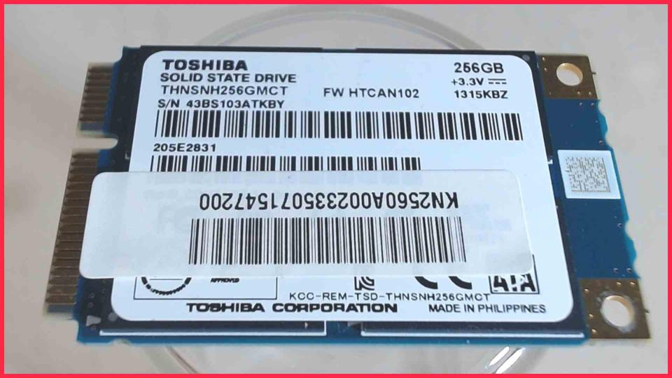 HDD SSD Festplatte Toshiba Solid State Drive 256GB Acer Aspire V3-772G VA73
