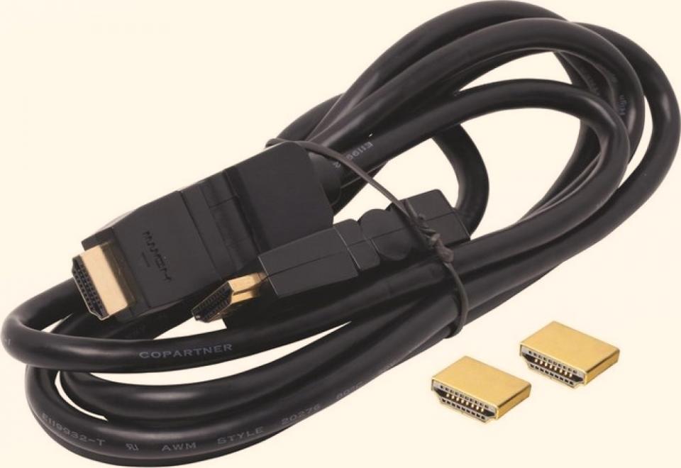 High Speed HDMI Kabel (1.5m) vergoldet Schwarz OBI Neu OVP