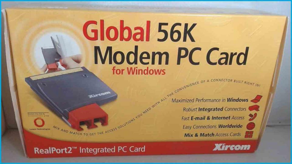ISDN Modem Telefon Platine Board Xircom Global 56K PC Card Windows