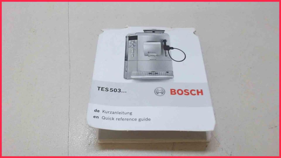 Kurzanleitung TES593... VeroCafe Latte Exclusiv TES503F1DE