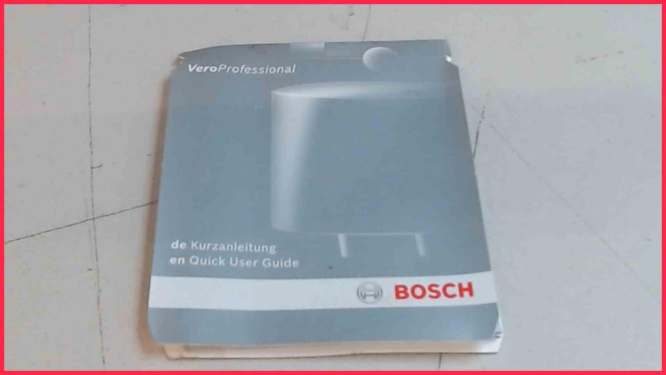 Kurzanleitung VeroProfessional 100 CTES30
