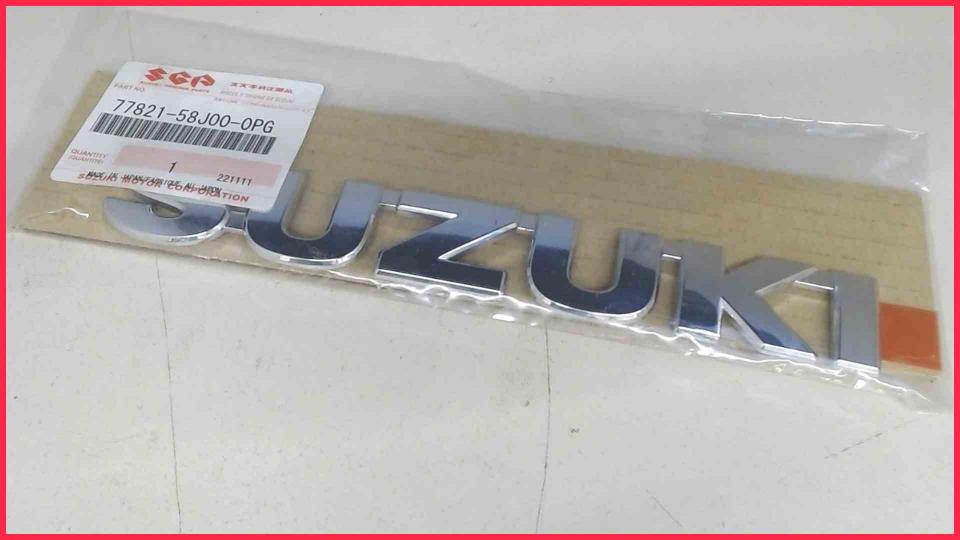 Logo Emblem 77821-58J00-0PG Suzuki (NEU)