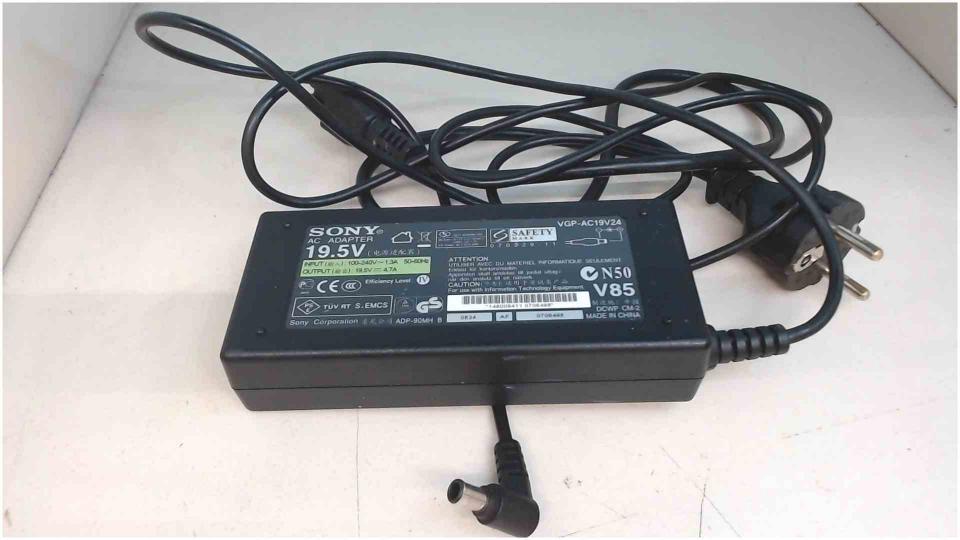 Netzteil Adapter 19.5V 4.7A VGP-AC19V24 Sony Vaio VGN-SR19VN PCG-5N1M
