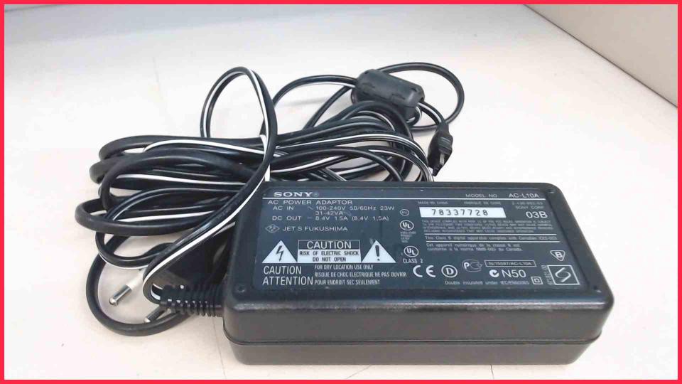 Power Supply Adapter 8.4V 1.5A AC-L10A (Original) Sony Cyber-Shot DSC-F717