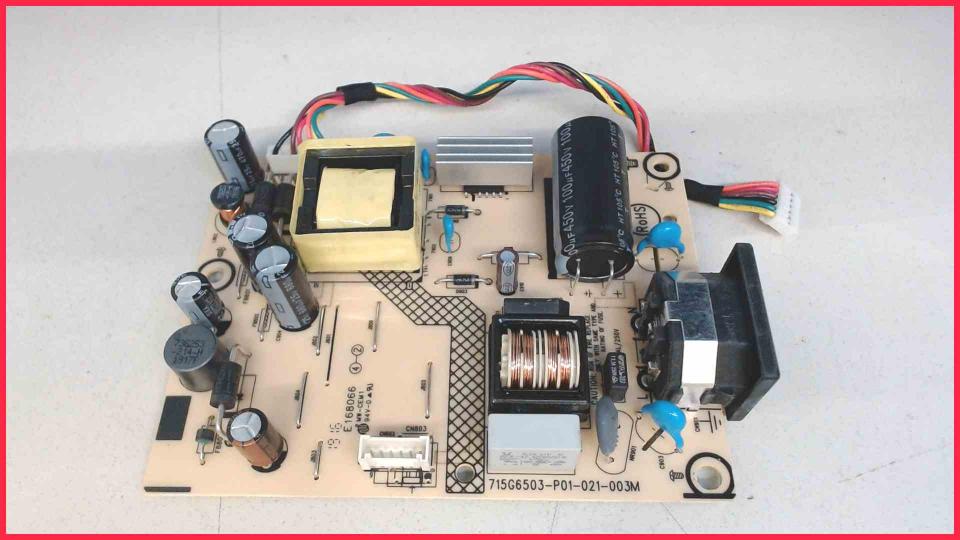 Power supply electronics Board 715G6503-P01 BenQ GL2250-T