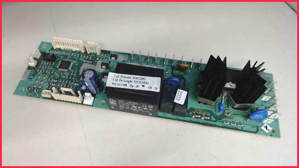 Netzteil Leistungselektronik Platine Board SW:20 DeLonghi PrimaDonna ESAM6600