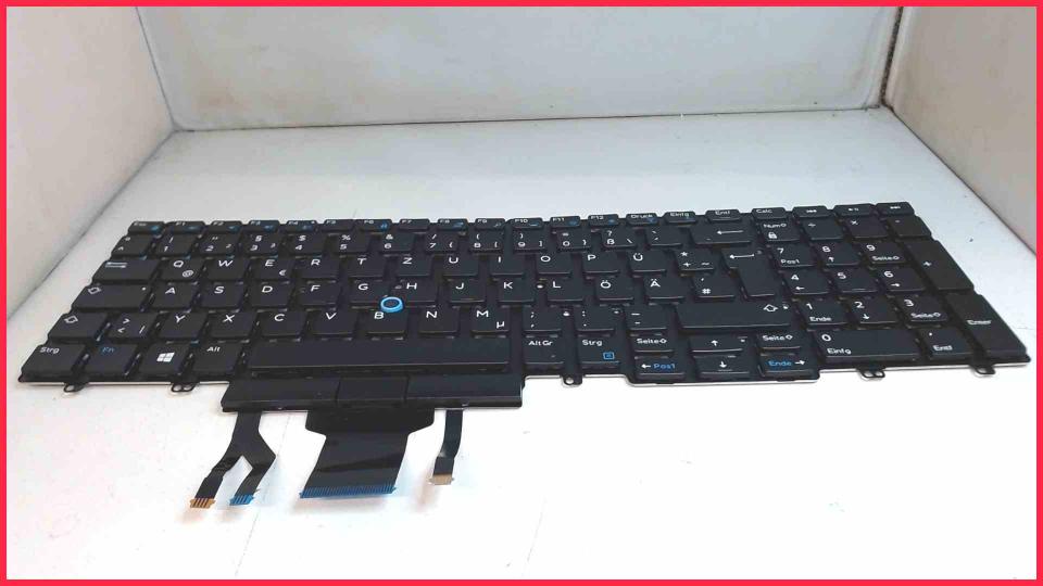 Original Deutsche Tastatur Keyboard
 Dell Precision 7520 P53F