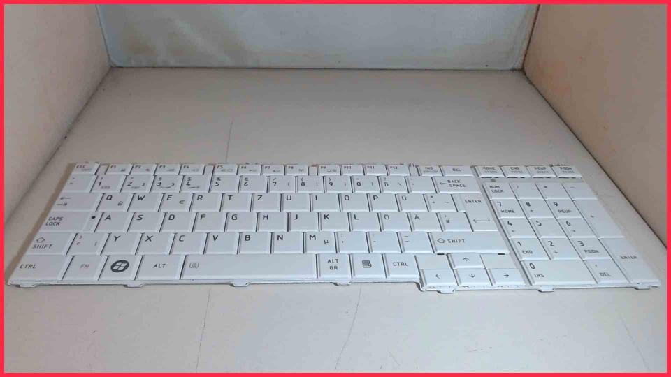 Original Deutsche Tastatur Keyboard
 Weiss Toshiba Satellite L750D-1DJ
