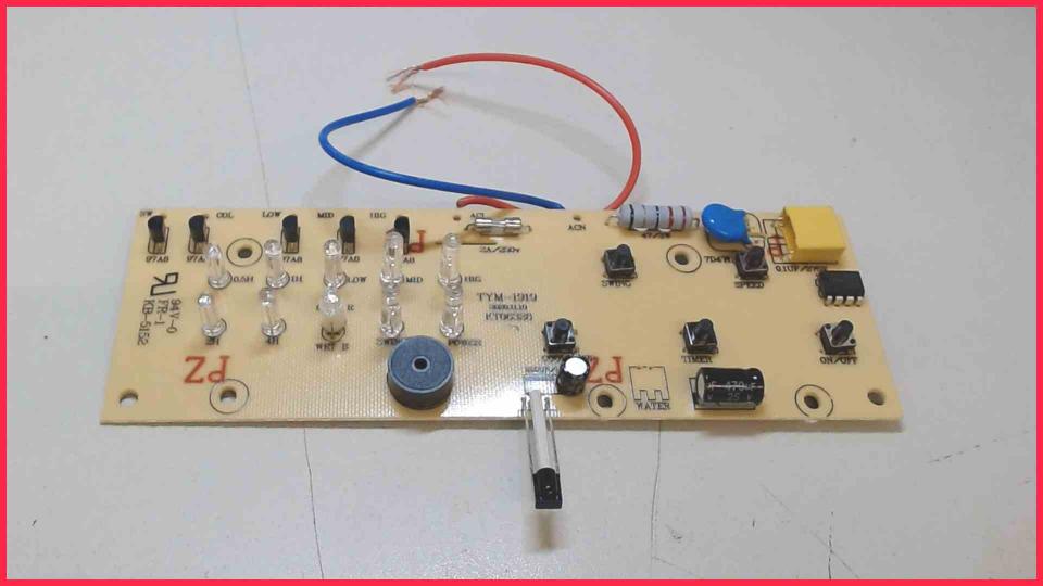 Platine Board Elektronik Bedienteil TYM-1919 Lifetime Air LQ-AC025