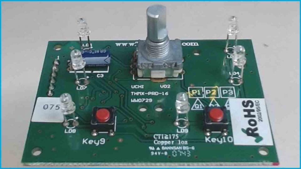 Platine Board Elektronik Milch Wasserdampf Impressa S9 Typ 655 A1