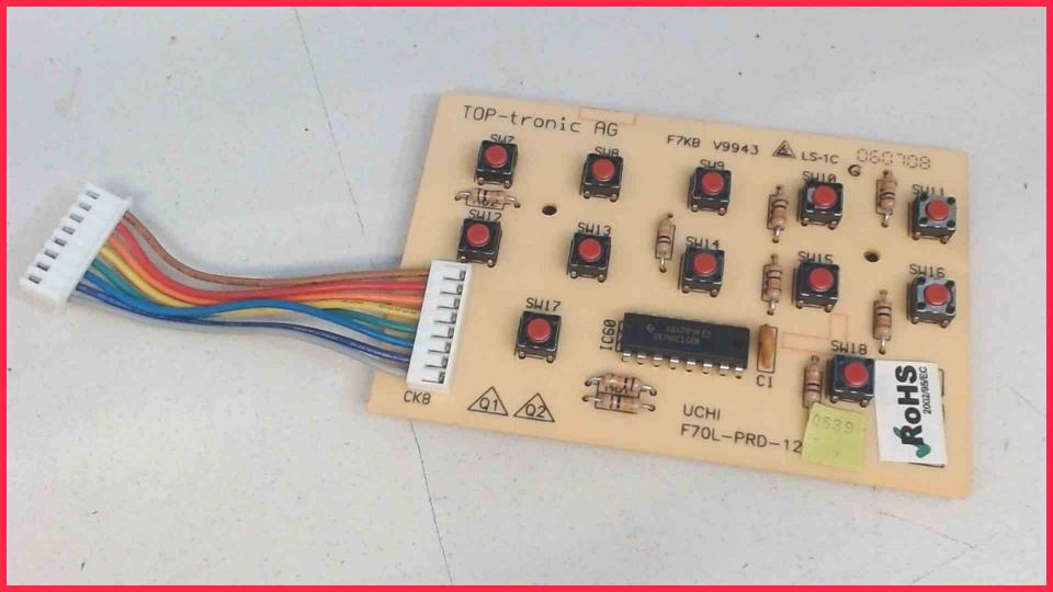 Board Electronics Switch F70L-PRD-12 Franke Saphira Typ 790