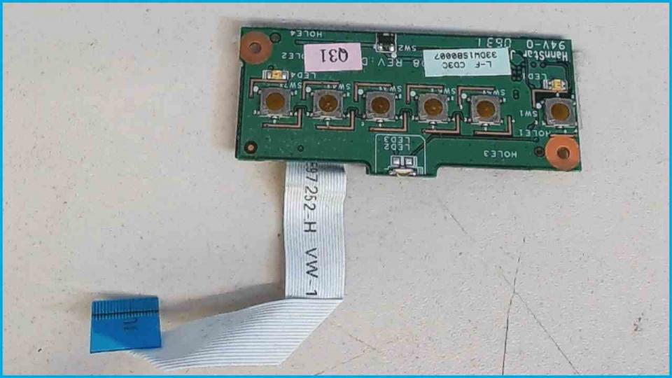 Power Switch Einschalter Board Platine Amilo Si 1520 DW1