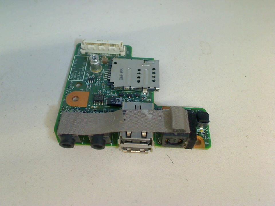 Power Switch Einschalter Board Platine USB Audio Buchse Dell Latitude E5400