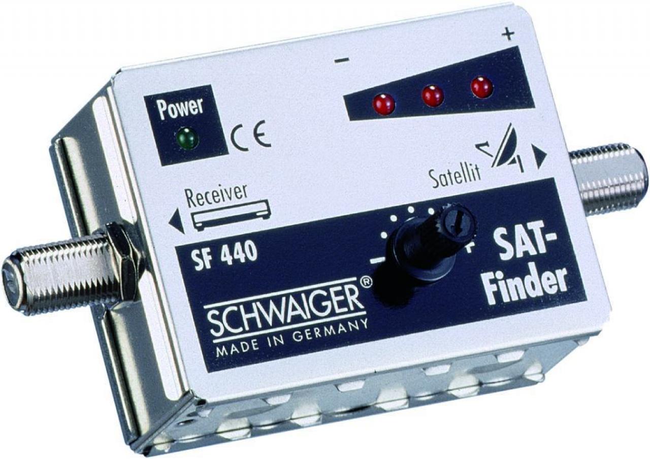 Sat Finder SF440 531 (3+1 LED) Schwaiger Neu OVP