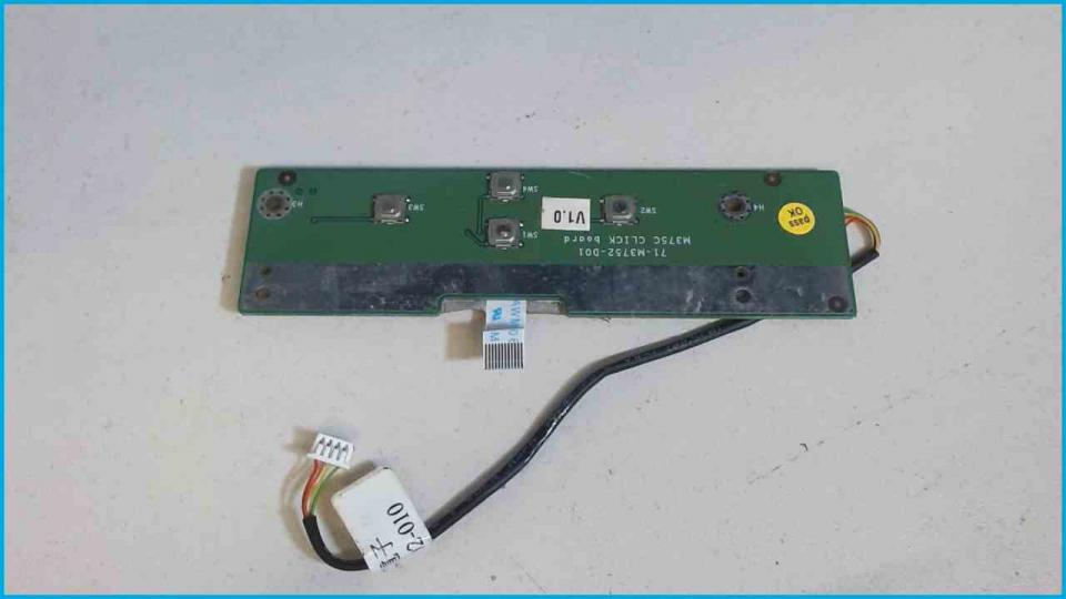 Touchpad Schalter Tasten Board 71-M3752-D01 Gericom