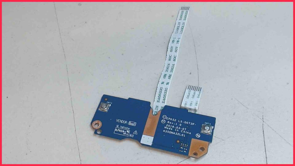 Touchpad Schalter Tasten Board LS-G073P HP 15-db0003ng