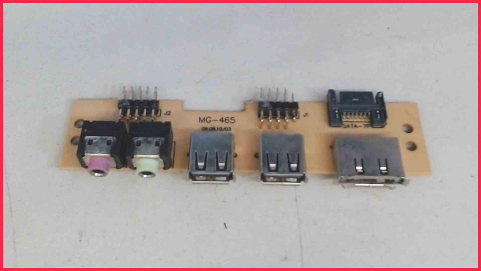 USB Board Platine Audio ESATA Front Panel MG-465 Gigabyte Luxo X140