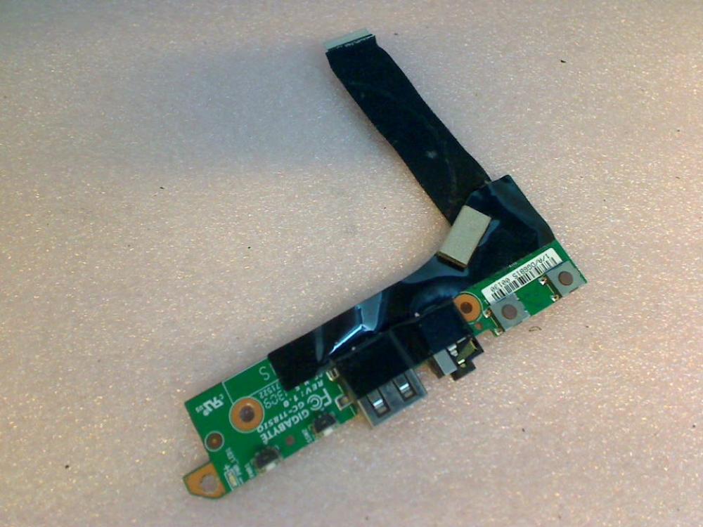 USB Board Platine Audio Power Switch Gigabyte Ultrabook S1185