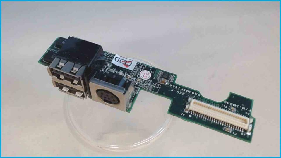 USB Board Platine PS2 DA0JM1PI6E6 Dell Latitude D500 PP05L