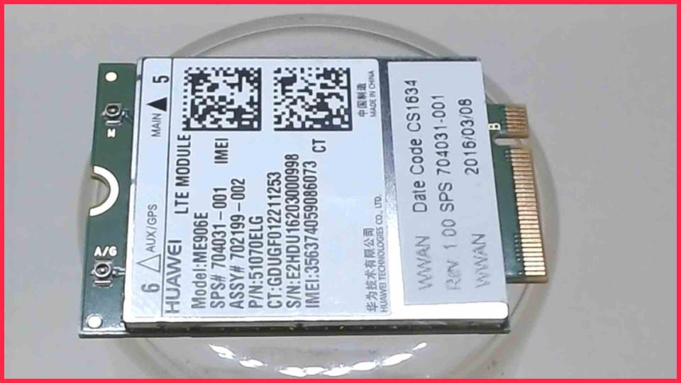 WWAN WiFi Karte Board Modul Platine  704031-001 HP ProBook 640 G1 -2