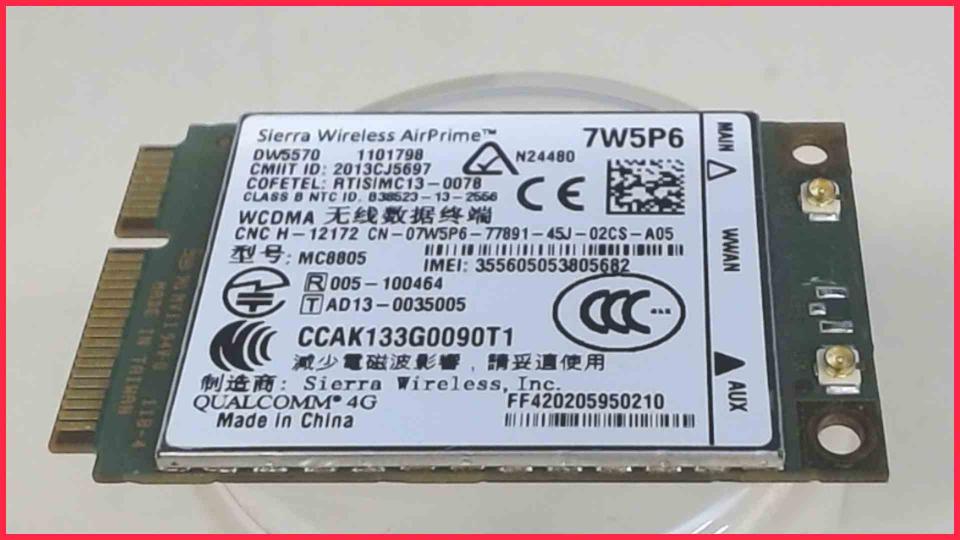 WWAN WiFi Karte Board Modul Platine  CN-07W5P6 Dell Latitude E7240