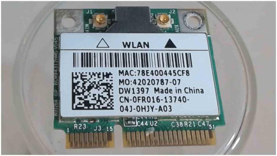 Wlan W-Lan WiFi Karte Board Modul Platine 0FR016 Dell Inspiron 1764
