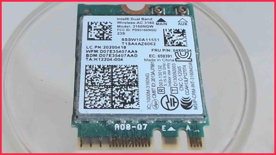 Wlan W-Lan WiFi Karte Board Modul Platine 3160NGU 04X6034 Lenovo B50