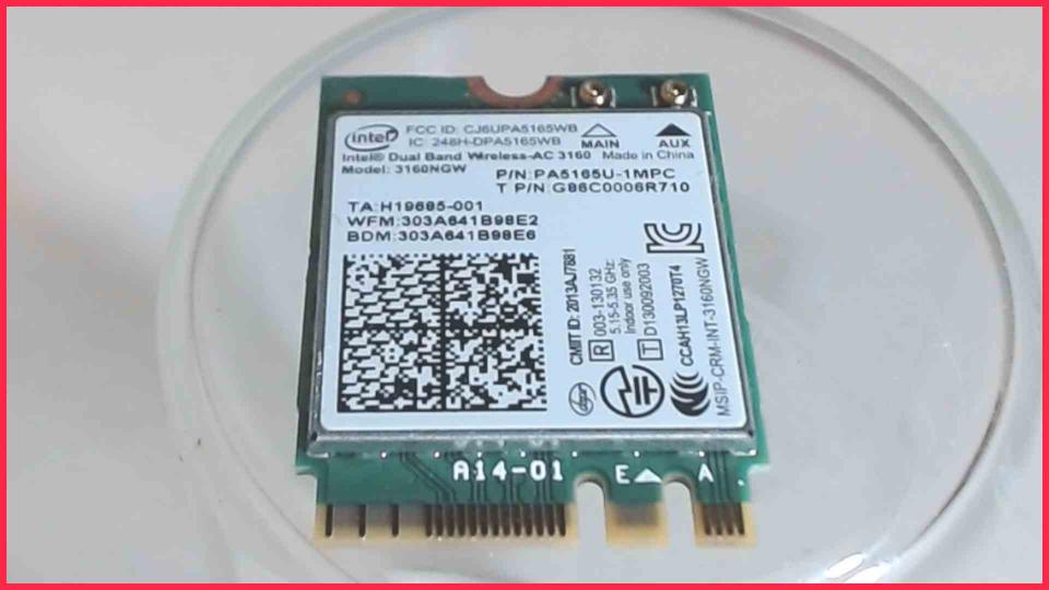 Wlan W-Lan WiFi Karte Board Modul Platine 3160NGW Toshiba Tecra Z50-A-164