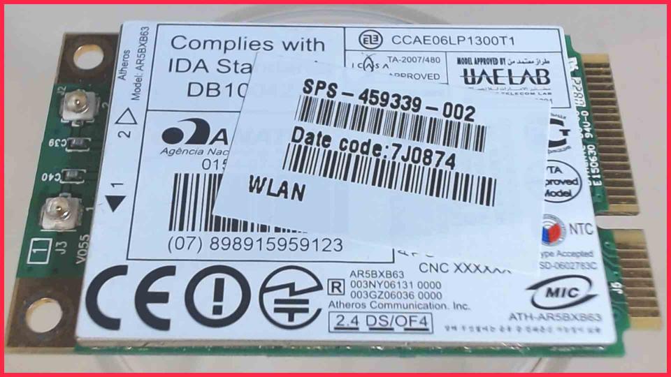 Wlan W-Lan WiFi Karte Board Modul Platine 459339-002 HP Compaq Presario C700