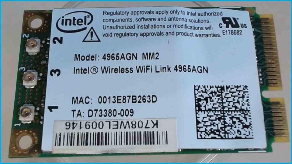 Wlan W-Lan WiFi Karte Board Modul Platine 4965AGN MM2 MSI LGE50 E500