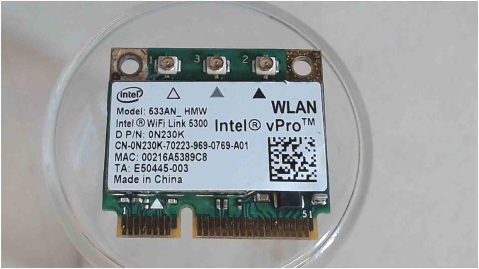 Wlan W-Lan WiFi Karte Board Modul Platine 533AN_HMW Dell Latitude E6400