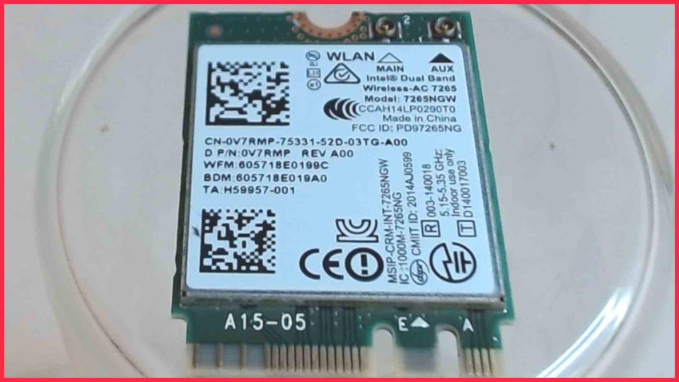 Wlan W-Lan WiFi Karte Board Modul Platine 7265NGW Venue 11 Pro 7140 T07G