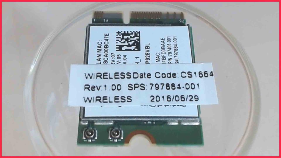 Wlan W-Lan WiFi Karte Board Modul Platine 797884-001 HP mt42