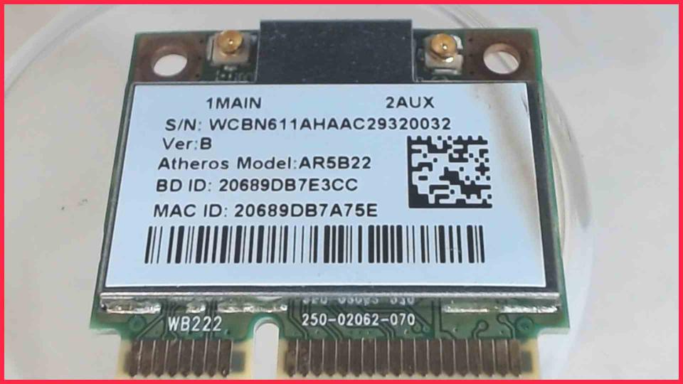 Wlan W-Lan WiFi Karte Board Modul Platine AR5B22 Acer Aspire M5-581TG Q5LJ1