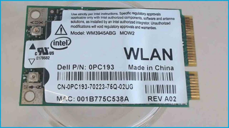 Wlan W-Lan WiFi Karte Board Modul Platine CN-0PC193 XPS M2010 PP03X -2