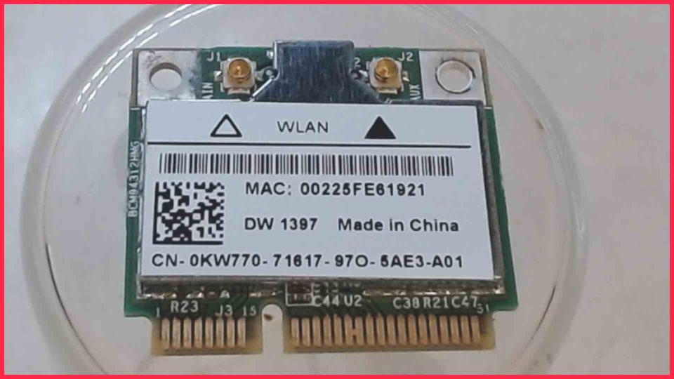 Wlan W-Lan WiFi Karte Board Modul Platine DW 1397 Inspirion 1750 P04E