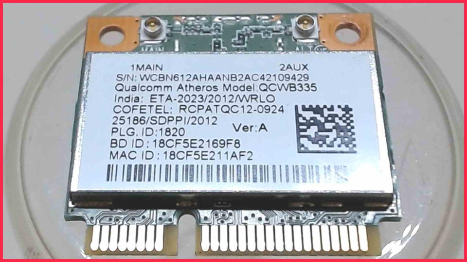 Wlan W-Lan WiFi Karte Board Modul Platine QCWB335 Aspire E11 E3-111-C6LG ZHJ