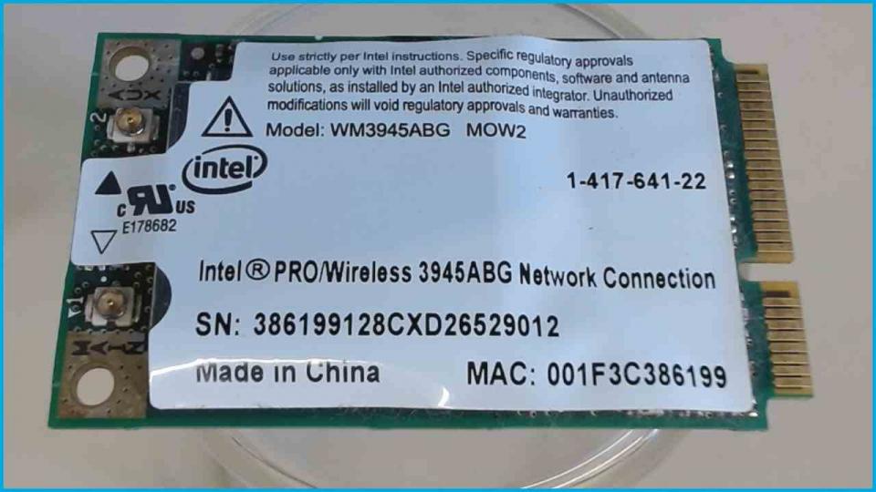 Wlan W-Lan WiFi Karte Board Modul Platine Sony Vaio PCG-8113M