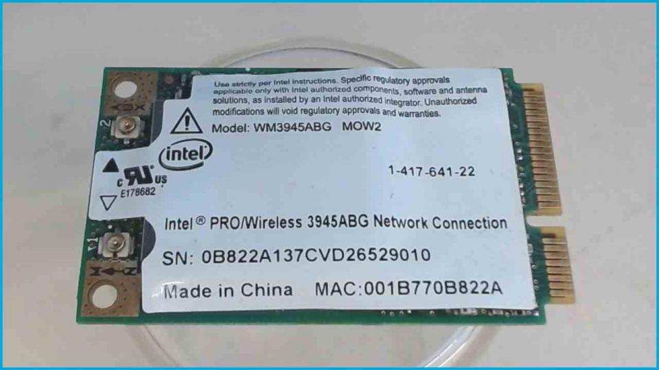 Wlan W-Lan WiFi Karte Board Modul Platine Sony Vaio VGN-BX41VN PCG-9Y1M