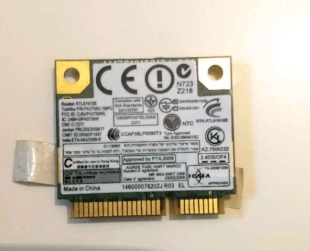 Wlan W-Lan WiFi Karte Board Modul Platine Toshiba Satellite L550-20w