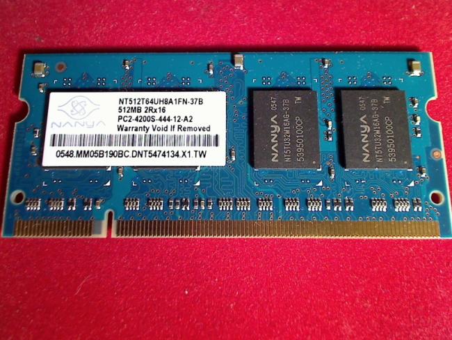 512MB DDR2 PC-4200 SODIMM Nanya Ram Arbeitsspeicher Acer TravelMate 4060