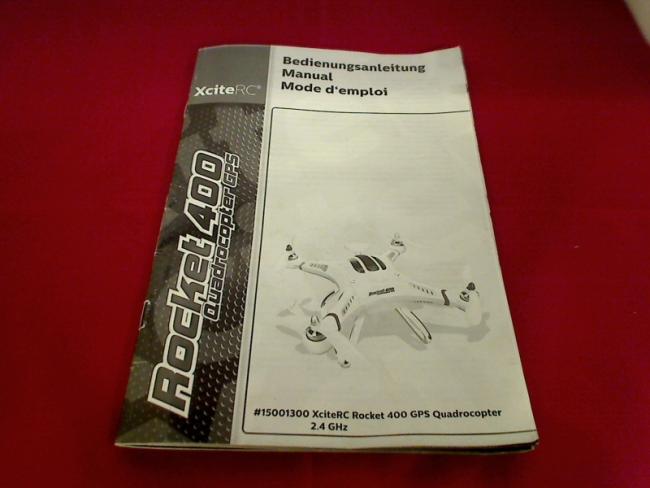 user manual Manual XciteRC Rocket 400 GPS