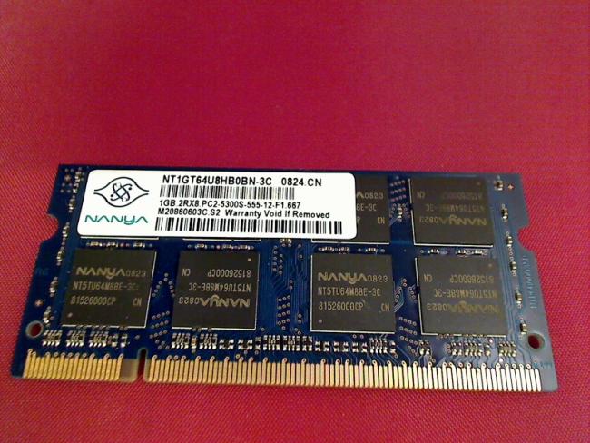 1GB DDR2 PC-5300S NANYA SODIMM Ram Arbeitsspeicher Dell M90 PP05XA